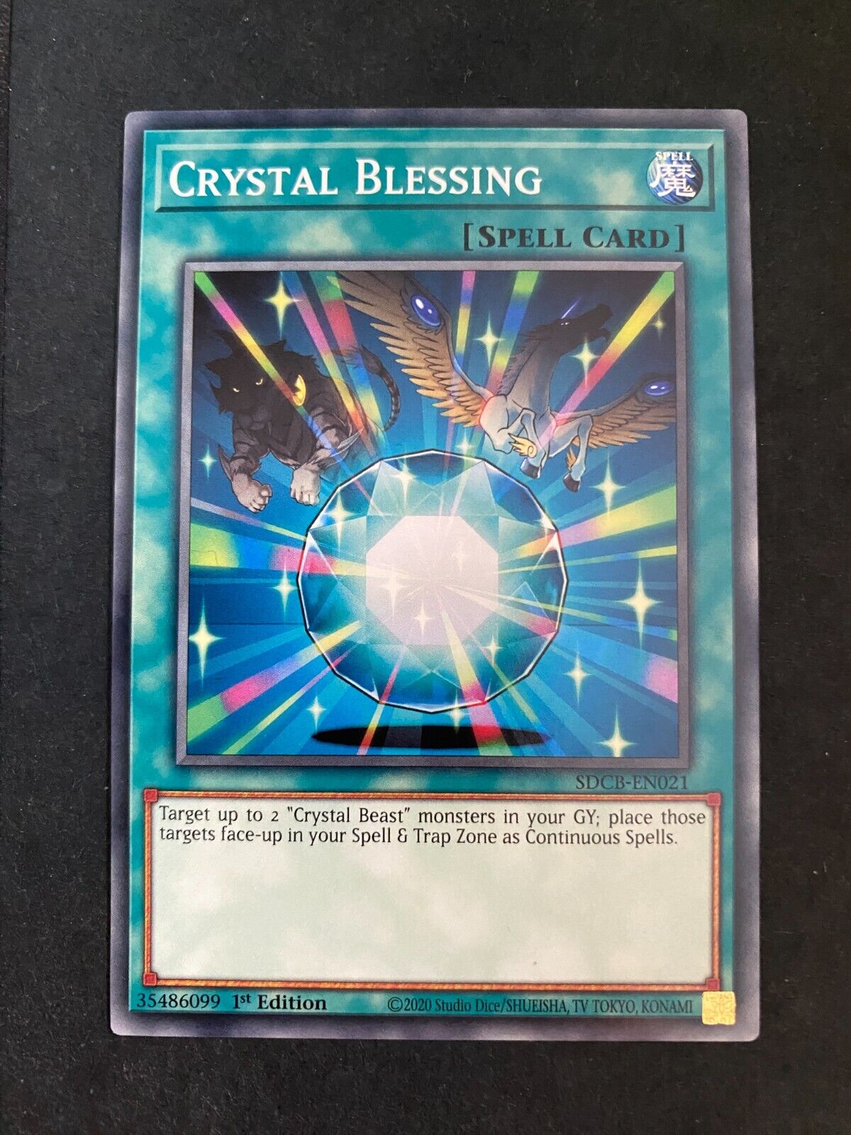 Yugioh Crystal Blessing SDCB-EN021 Common 1st Edition NM