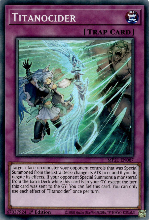 Yugioh Titanocider MP21-EN087 Super Rare 1st Edition NM