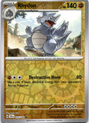 Pokemon Rhydon 075/142 Stellar Crown Reverse Holo NM