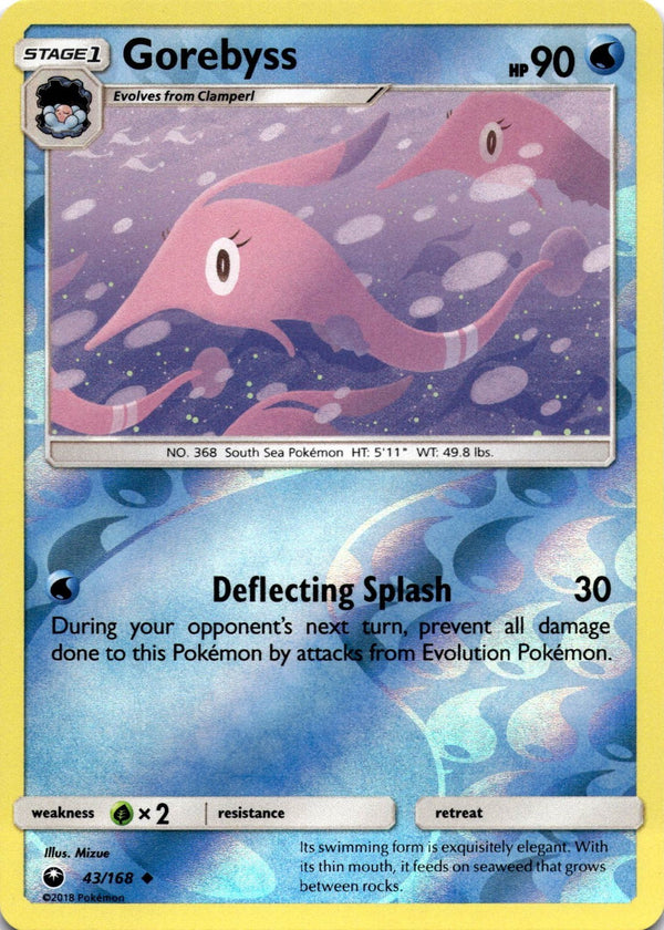 Pokemon Gorebyss 43/168 Celestial Storm Reverse Holo NM