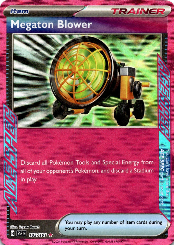 Pokemon Megaton Blower 182/191 Surging Sparks Ace Spec NM