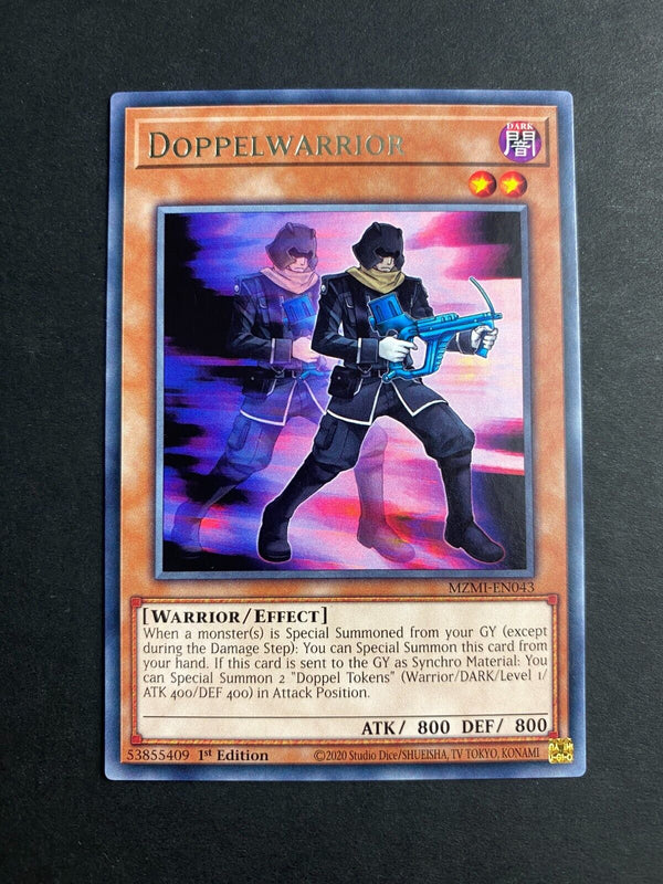 Yugioh Doppelwarrior MZMI-EN043 Rare 1st Edition VLP/NM