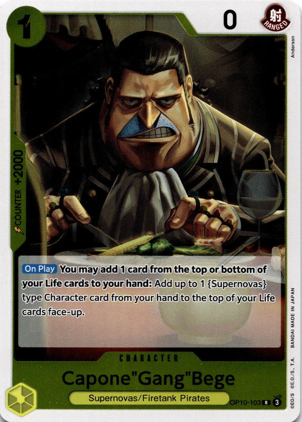 One Piece Capone Gang Bege OP10-103 Royal Blood R NM
