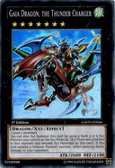 Yugioh Gaia Dragon, the Thunder Charger GAOV-EN046 Super Rare 1st Edition MP/LP