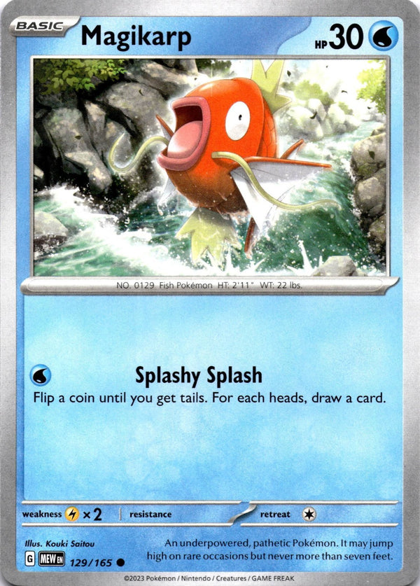Pokemon Magikarp 129/165 Pokemon 151 Non Holo NM