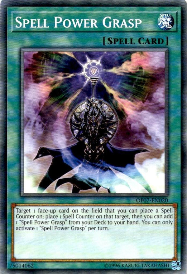 Yugioh Spell Power Grasp OP07-EN020 Common Unlimited Edition LP
