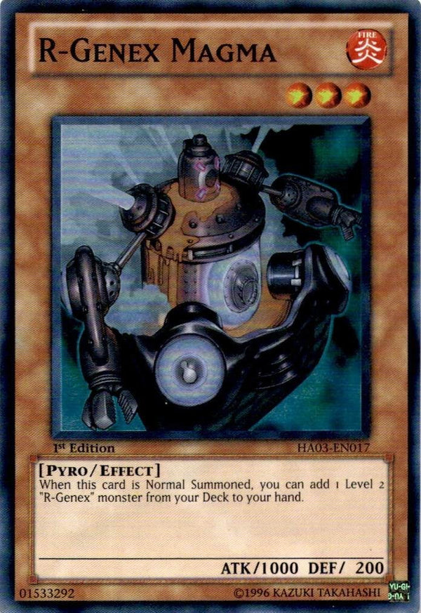 Yugioh R-Genex Magma HA03-EN017 Super Rare 1st Edition LP