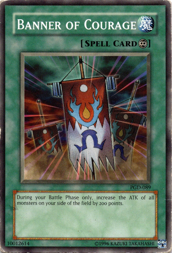 Yugioh Banner of Courage PGD-089 Common Unlimited Edition DAMAGED