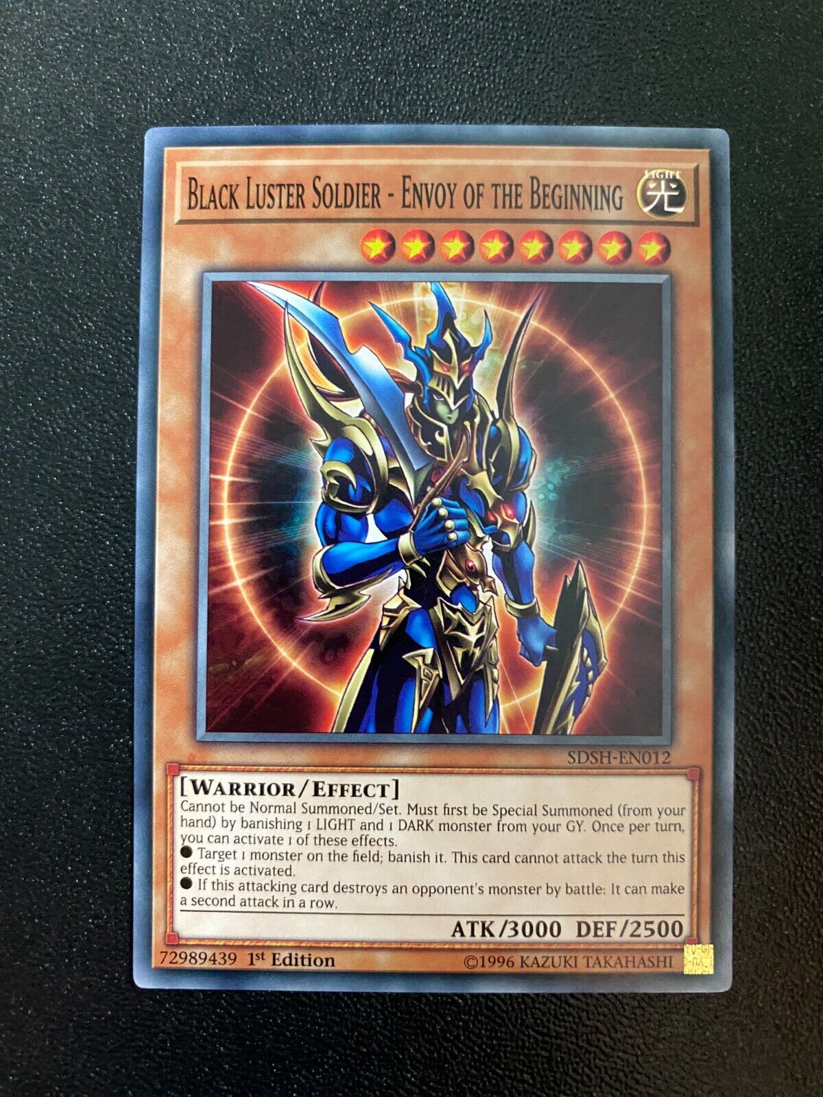 Yugioh Black Luster Soldier - Envoy of the Beginning SDSH-EN012 CommonVLP/NM