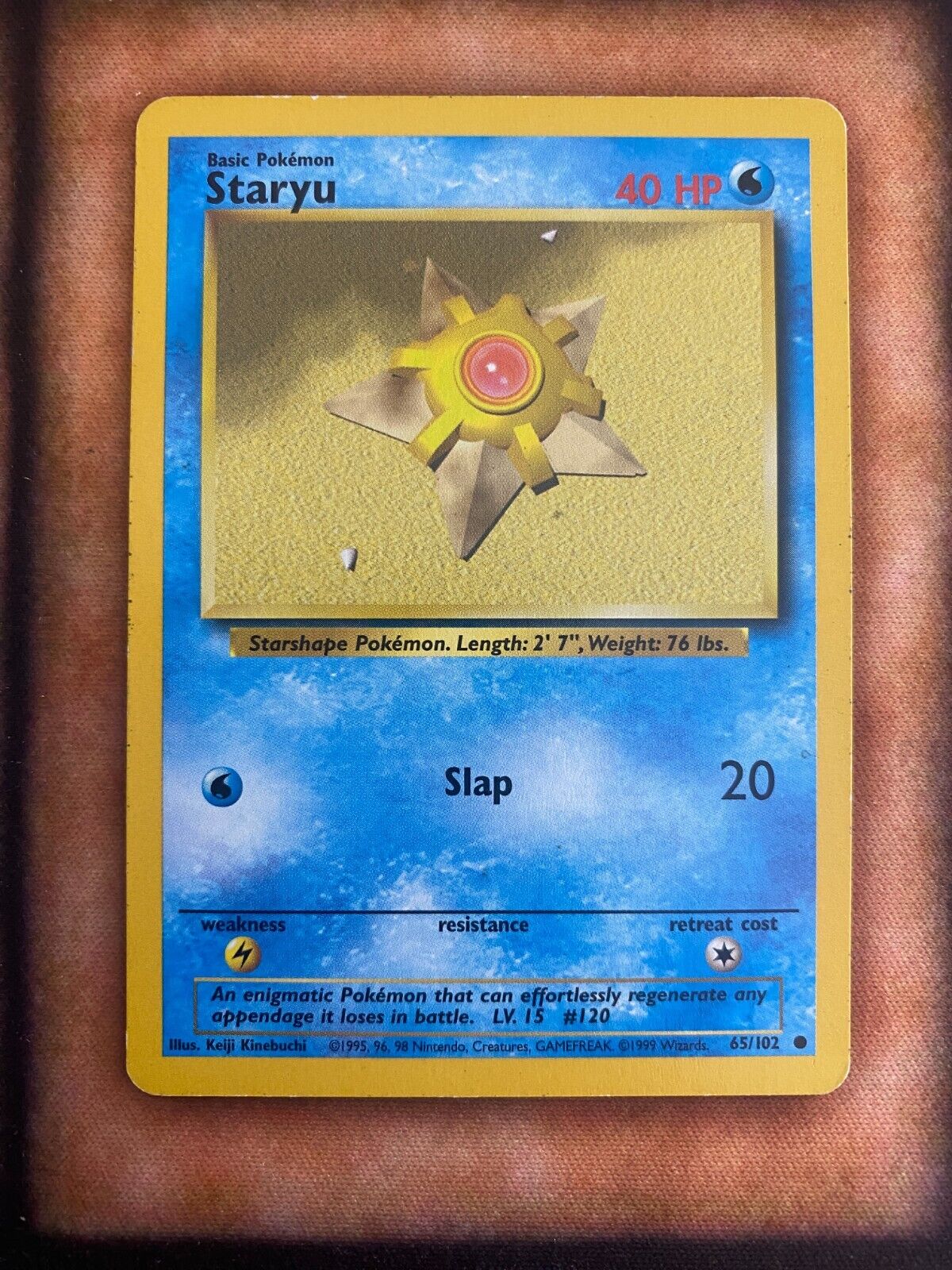 Pokemon Staryu 65/102 Base Set MP