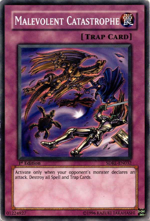 Yugioh Malevolent Catastrophe SDRL-EN032 Common 1st Edition HP