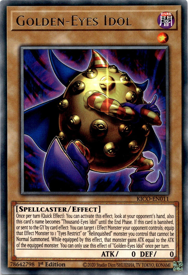 Yugioh Golden-Eyes Idol KICO-EN011 Rare 1st Edition NM