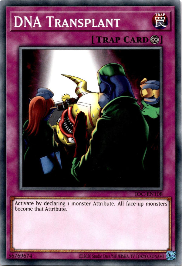 Yugioh DNA Transplant IOC-EN108 Common Unlimited Edition NM