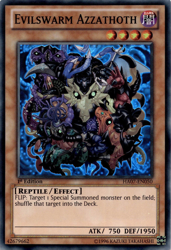 Yugioh Evilswarm Azzathoth HA07-EN050 Super Rare 1st Edition NM