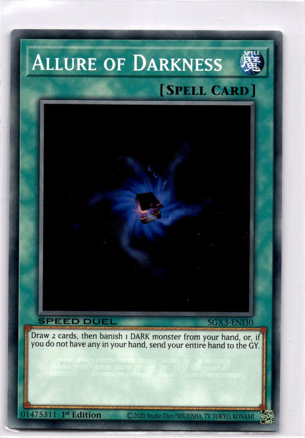 Yugioh Allure of Darkness SGX3-ENI30 Speed Duel Common 1st Edition NM