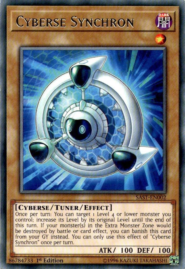 Yugioh Cyberse Synchron SAST-EN002 Rare 1st Edition NM