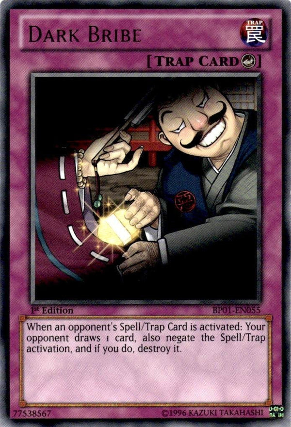 Yugioh Dark Bribe BP01-EN055 Rare 1st Edition NM