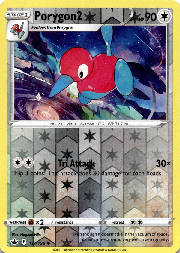Pokemon Porygon2 117/198 Chilling Reign Reverse Holo LP