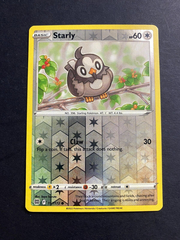 Pokemon Starly 117/172 Brilliant Stars Reverse Holo VLP/NM