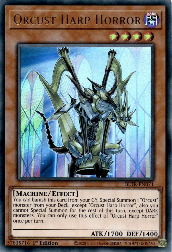 Yugioh Orcust Harp Horror BLTR-EN071 Ultra Rare 1st Edition NM