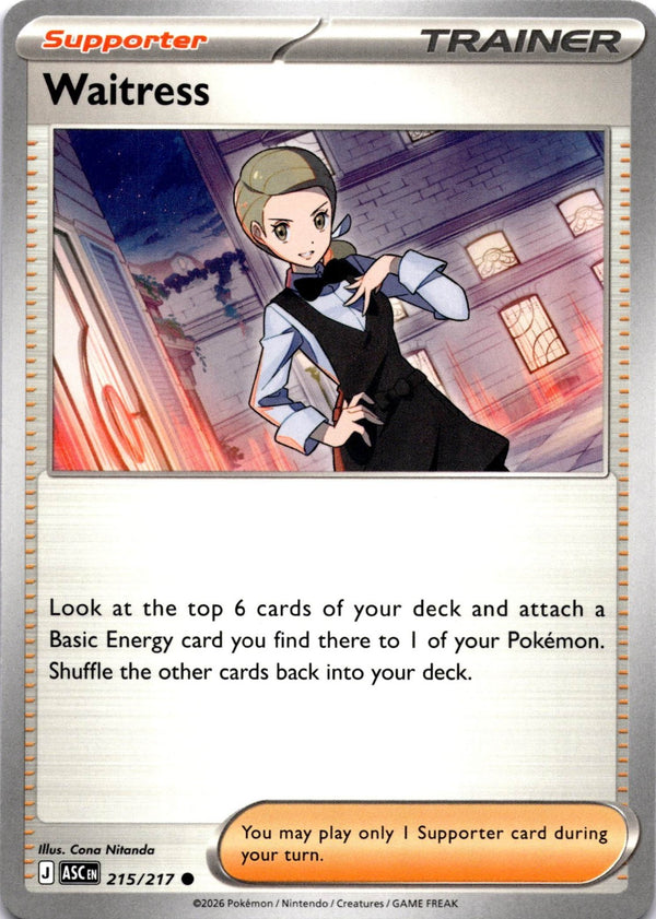 Pokemon Waitress 215/217 Ascended Heroes Non Holo NM