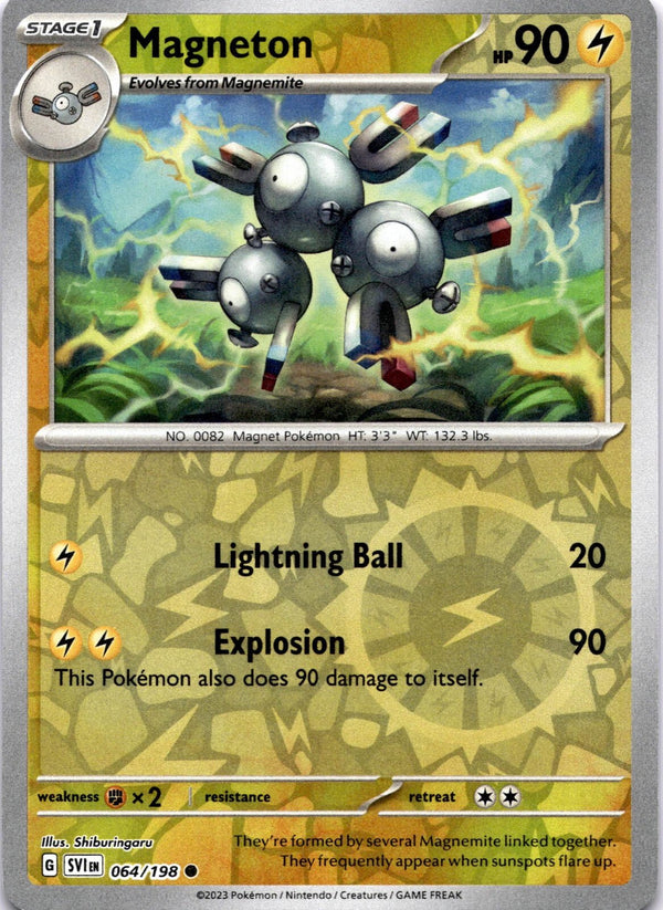 Pokemon Magneton 064/198 Scarlet Violet Base Reverse Holo LP/NM