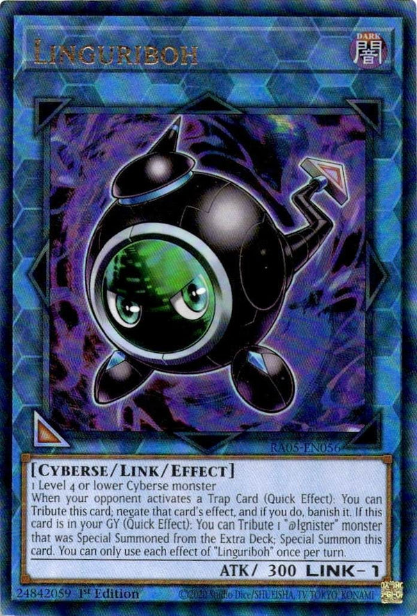 Yugioh Linguriboh RA05-EN056 NA Print Ultimate Rare 1st Edition NM