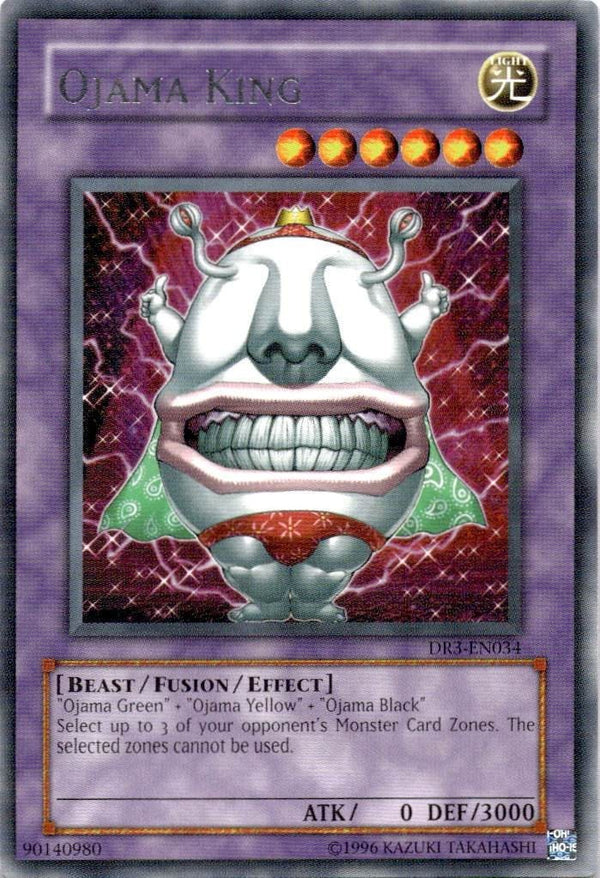 Yugioh Ojama King DR3-EN034 Rare Unlimited Edition NM