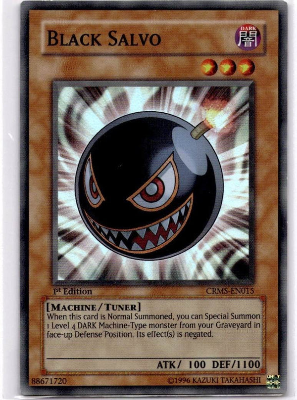 Yugioh Black Salvo CRMS-EN015 Super Rare 1st Edition VLP/NM