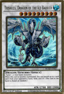 Yugioh Trishula, Dragon of the Ice Barrier MGED-EN027 Premium Gold Rare 1st NM