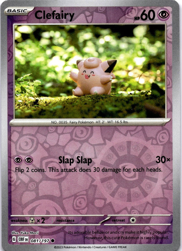 Pokemon Clefairy 081/197 Paldea Evolved Reverse Holo NM