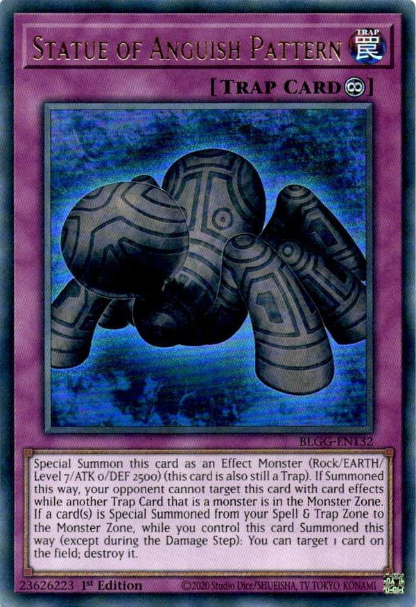 Yugioh Statue of Anguish Pattern BLGG-EN132 Ultra Rare 1st Edition NM