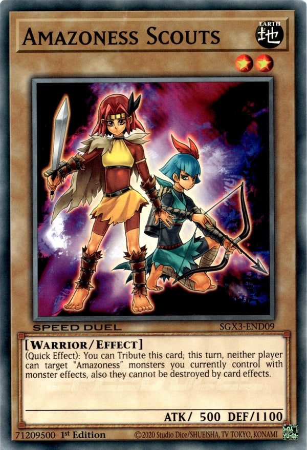 Yugioh Amazoness Scouts SGX3-END09 Speed Duel Common 1st Edition NM