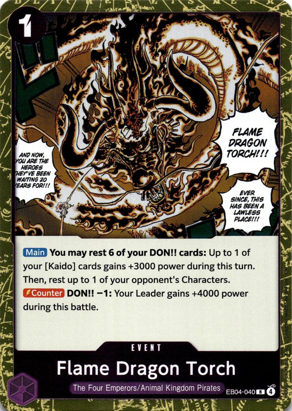 One Piece Flame Dragon Torch EB04-040 Rare NM