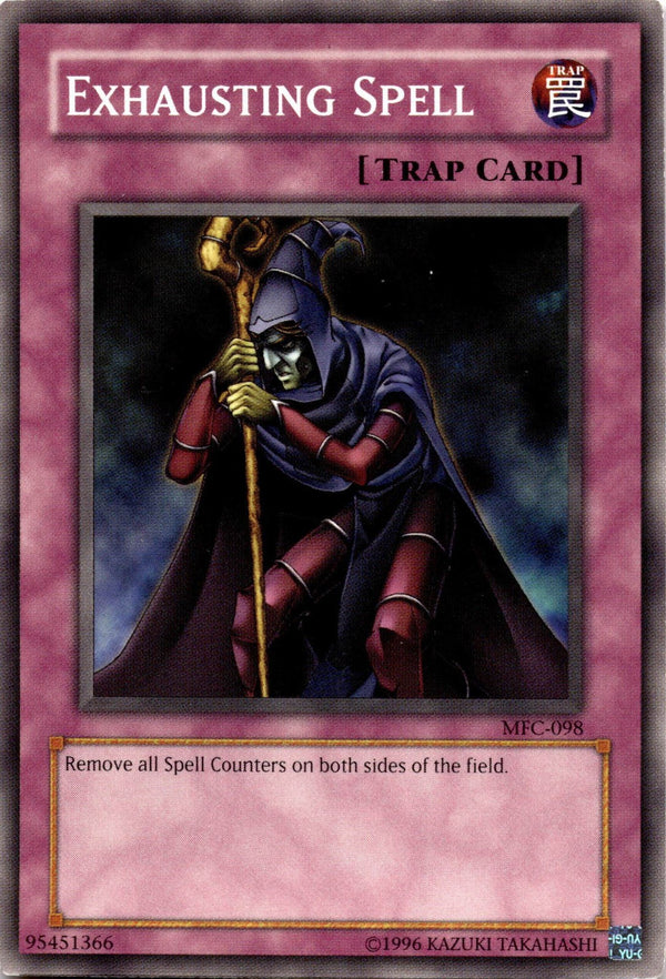 Yugioh Exhausting Spell MFC-098 Common Unlimited Edition LP