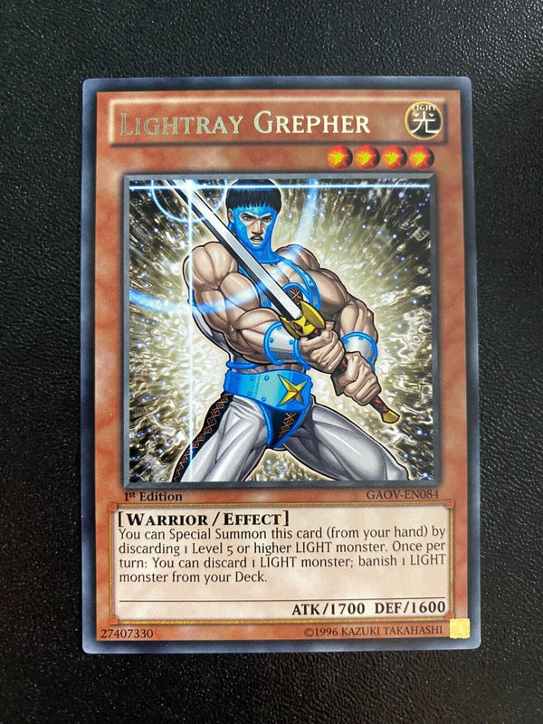 Yugioh Lightray Grepher GAOV-EN084 Rare 1st Edition VLP/NM