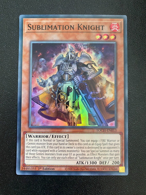 Yugioh Sublimation Knight TOCH-EN013 Super Rare 1st Edition VLP/NM