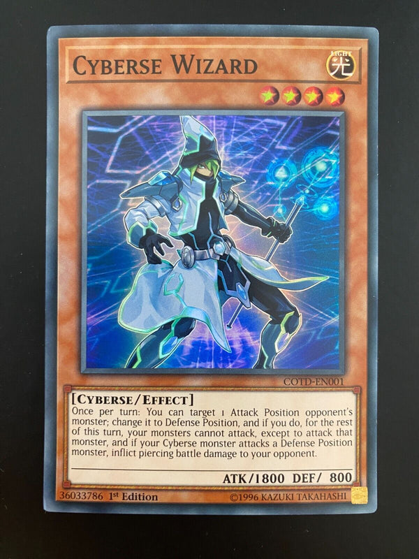 Yugioh Cyberse Wizard COTD-EN001 1st Edition NM-MINT