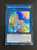 Yugioh Artemis, the Magistus Moon Maiden RA01-EN049 Super Rare 1st Edition NM