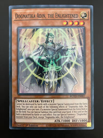 Yugioh Dogmatika Adin, the Enlightened ROTD-EN007 1st Edition Super Rare NM