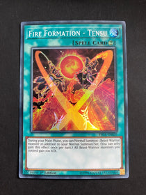 Yugioh Fire Formation - Tensu FIGA-EN029 Super Rare 1st Edition LP