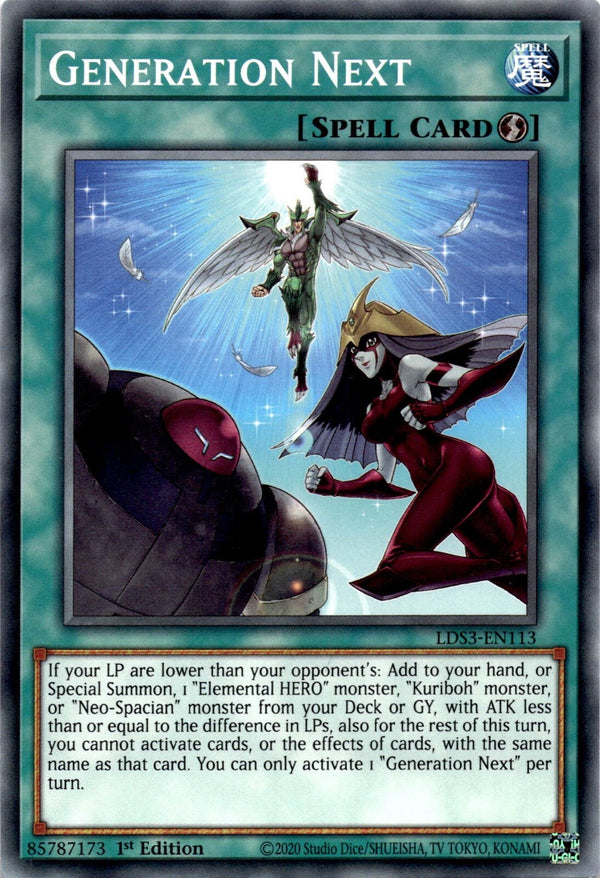 Yugioh Generation Next LDS3-EN113 Common 1st Edition NM