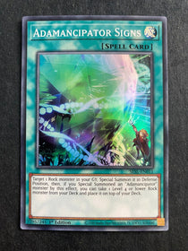 Yugioh Adamancipator Signs SESL-EN011 Super Rare 1st Edition NM