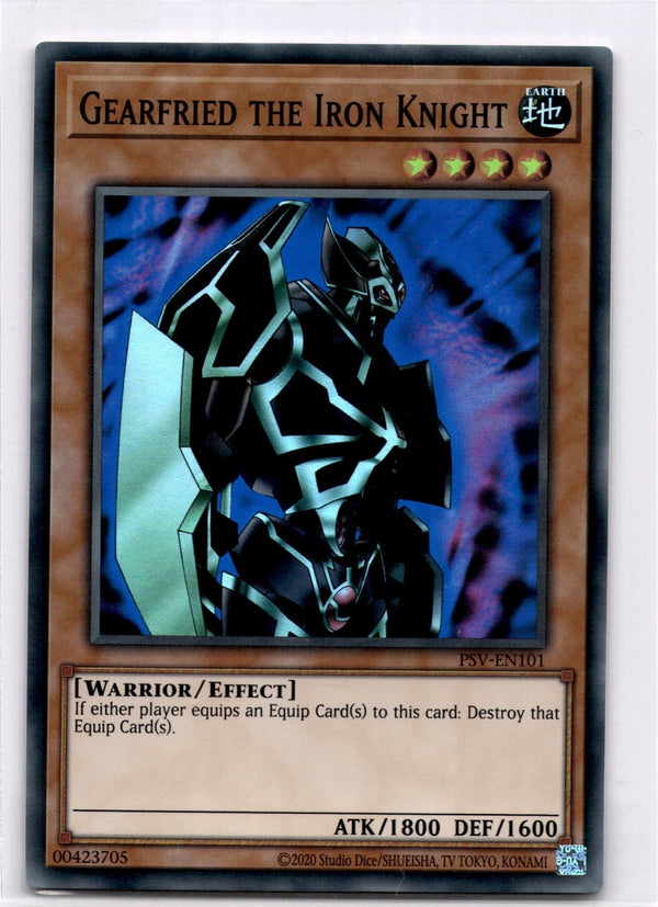 Yugioh Gearfried the Iron Knight PSV-EN101 Super Rare Unlimited Edition NM
