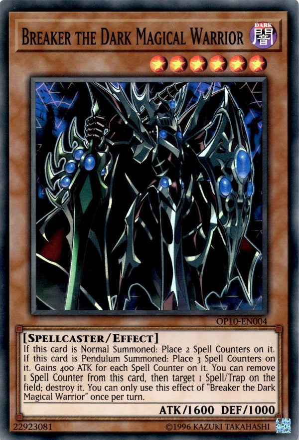 Yugioh Breaker the Dark Magical Warrior OP10-EN004 Super Rare Unlimited Ed NM