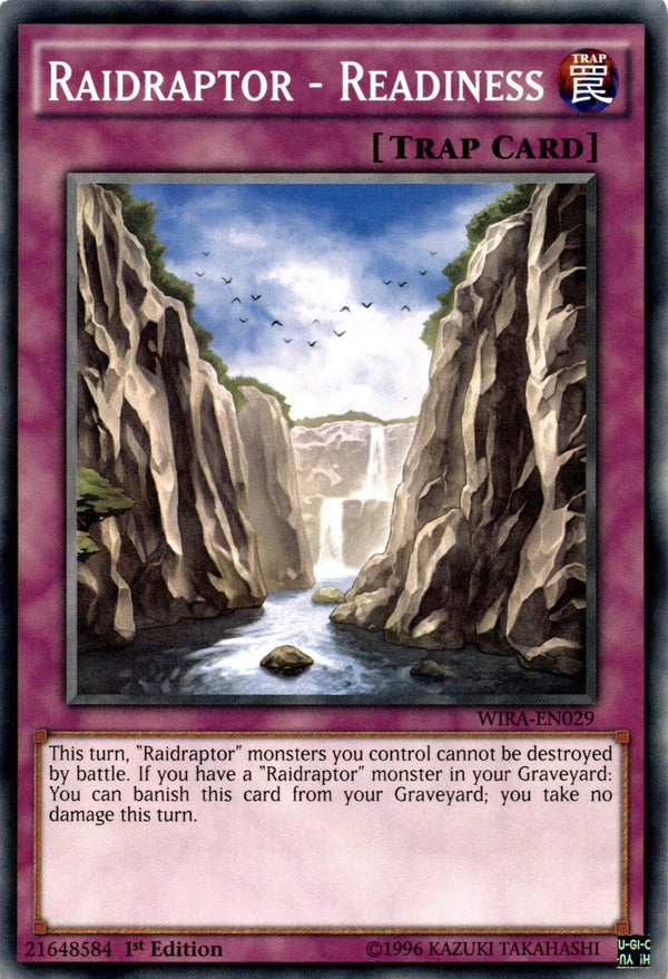 Yugioh Raidraptor - Readiness WIRA-EN029 Common 1st Edition VLP/NM