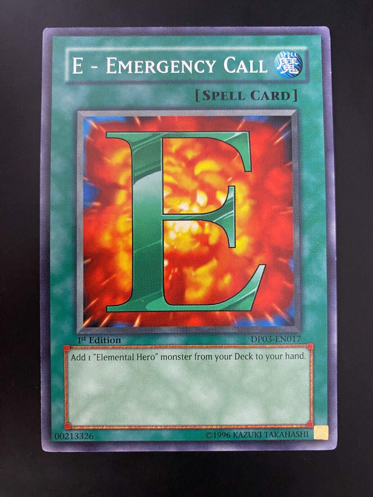 Yugioh E - Emergency Call DP03-EN017 Common 1st Edition NM