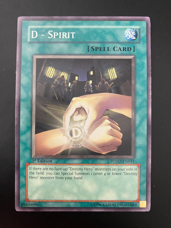 Yugioh D - Spirit  POTD-EN041 Common 1st Edition LP