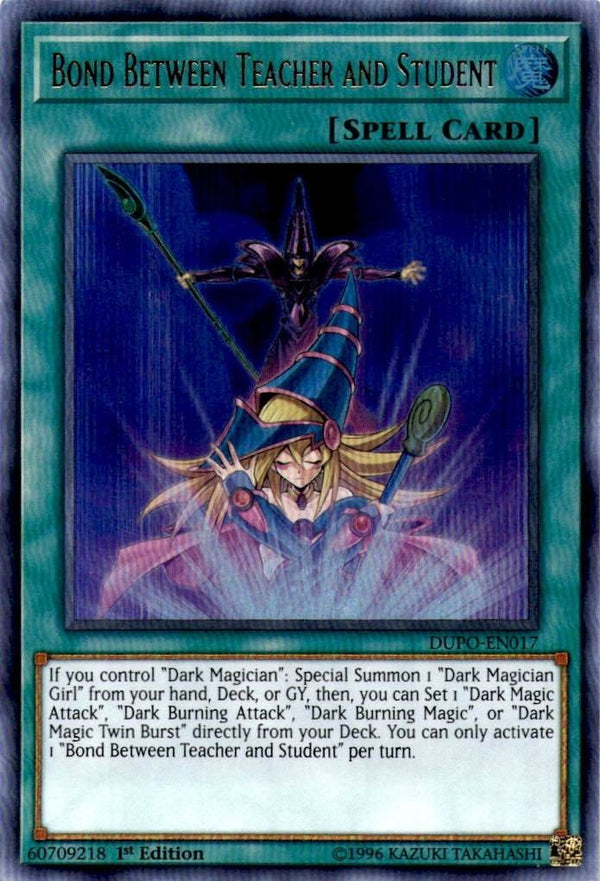 Yugioh Bond Between Teacher and Student DUPO-EN017 Ultra Rare 1st Edition NM