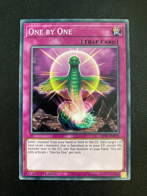 Yugioh One by One LIOV-EN078 Common 1st Edition NM